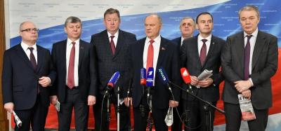 Брифинг Г.А. Зюганова в Госдуме после встречи с Председателем российского правительства М.В. Мишустиным