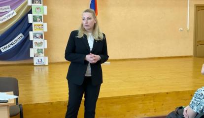 Зампред Комитета Госдумы по защите семьи Мария Дробот посетила пензенскую школу №58