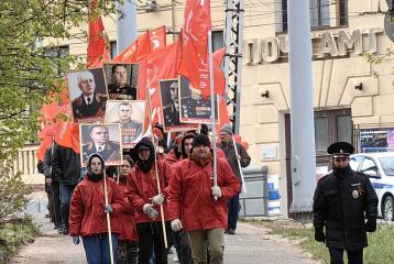 Коммунисты, представители блока левых сил, комсомольцы и сторонники КПРФ приняли участие в праздновании Дня Победы в Иванове