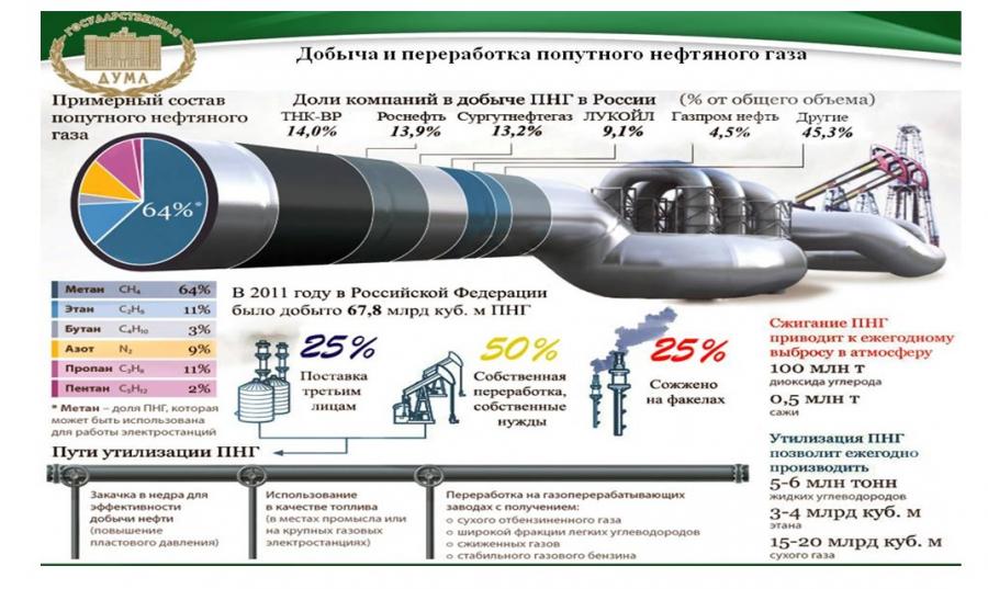 Статья: Экологический вред от сжигания попутного газа