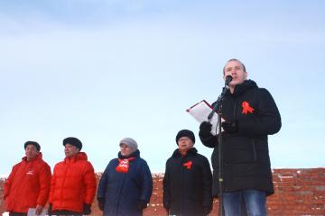 Ненецкий АО. В Нарьян-мире прошел митинг в честь 101-летия Октябрьской Революции