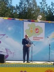 Первый секретарь Комитета КРО КПРФ Николай Нуров принял участие в праздновании 80-летия Целинного района Калмыкии