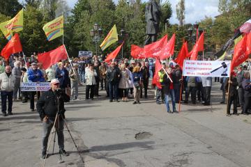 В Калининграде прошел митинг против пенсионной реформы
