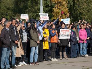Коммунисты Калмыкии приняли участие в митинге против назначения Трапезникова главой Элисты